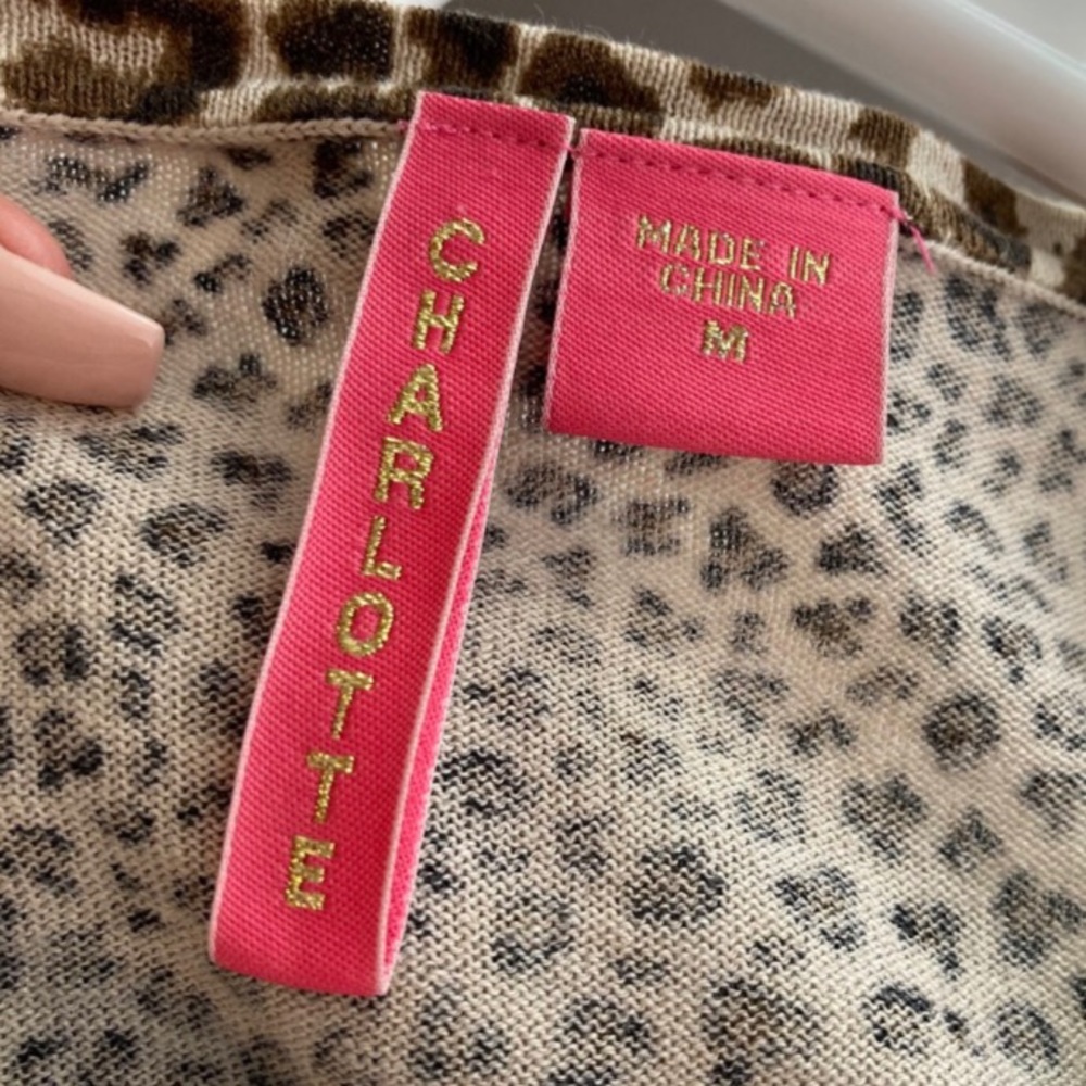 cheetah print button up cardigan - Picture 4 of 4